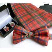 Cummerbund, Bow tie and Cufflink Set in ANY Tartan