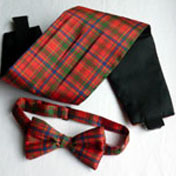 Cummerbund and Ready-tied Bow Tie Set in ANY Tartan