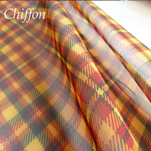 Tartan on sale chiffon fabric