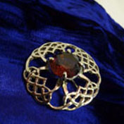 Mini Plaid Brooch, Woven Jewel