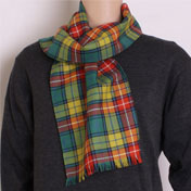 Scarf, Wool, PLAIN weave, Buchanan Tartan