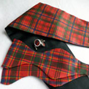Cummerbund Self-tie Bow tie and Cufflink Set in ANY Tartan