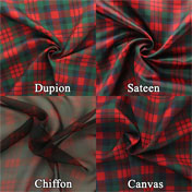 Fabric Panel, Choice of 4 Materials, Any MacDuff Tartan