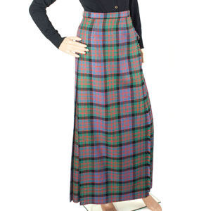Skirt, Full Length, Kilted Skirt, Wool, Tartan