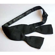 Bow Tie,  Black Silk-Effect (Self-Tie)