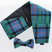 Cummerbund & Bow -Tie Set Lightweight Wool Tartan