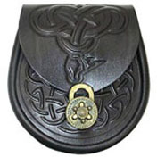 Handbag, Sporran Style, Celtic Dragon