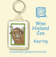 Crafts, Cross Stitch Keyring Kit, Hieland Coo