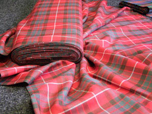Red Tartan Scottish Fabric Scotland  #15842 Mouse Mat & Coaster Set 