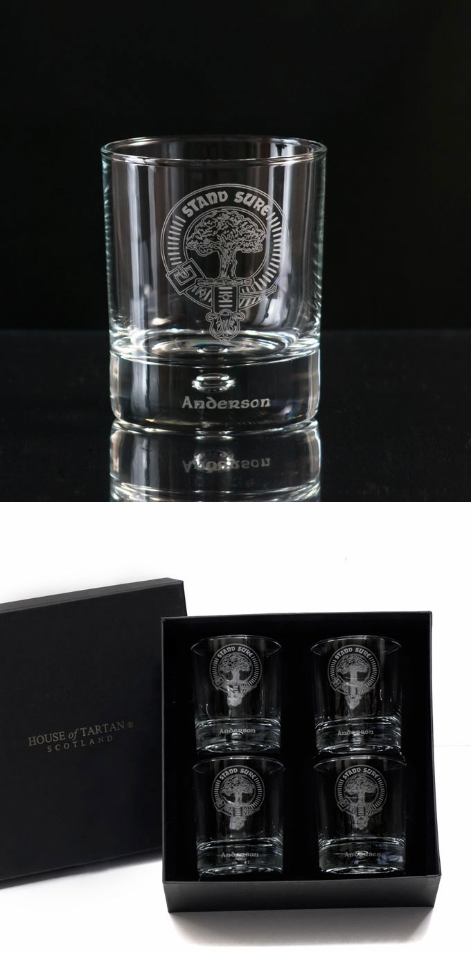 MacMillan Scottish Family Clan Crest Shot Glass Scottish Glass Set of 6 Free Personalized Engraving 
