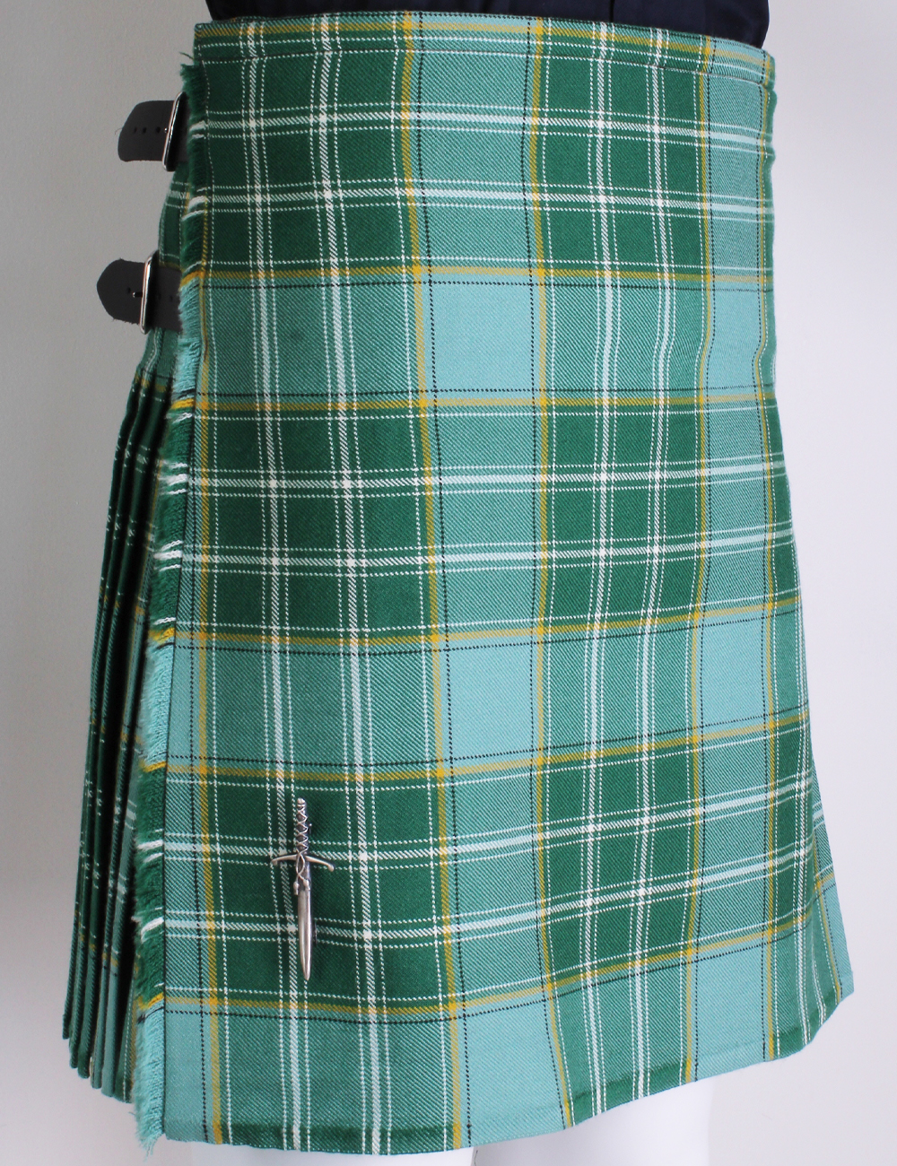 Hand Stitched Kilt - Front View (Kilt pin not included)