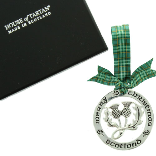 Scottish Christmas Ornament with Currie Ribbon
