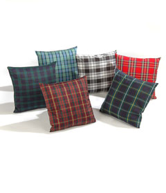 The Celtic Flame Plaid Tartans MacRory Tartan Scottish Plaid Throw Pillow 18x18 Multicolor