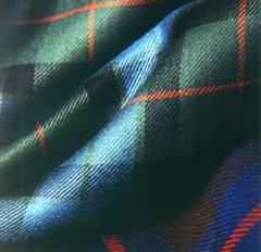 Fabric, Tartan, Special Weave, Dress Silk Tartan Twill