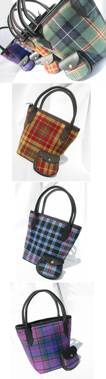 Handbag, Purse, Mini Iona Bucket Bag (In Your Tartan)