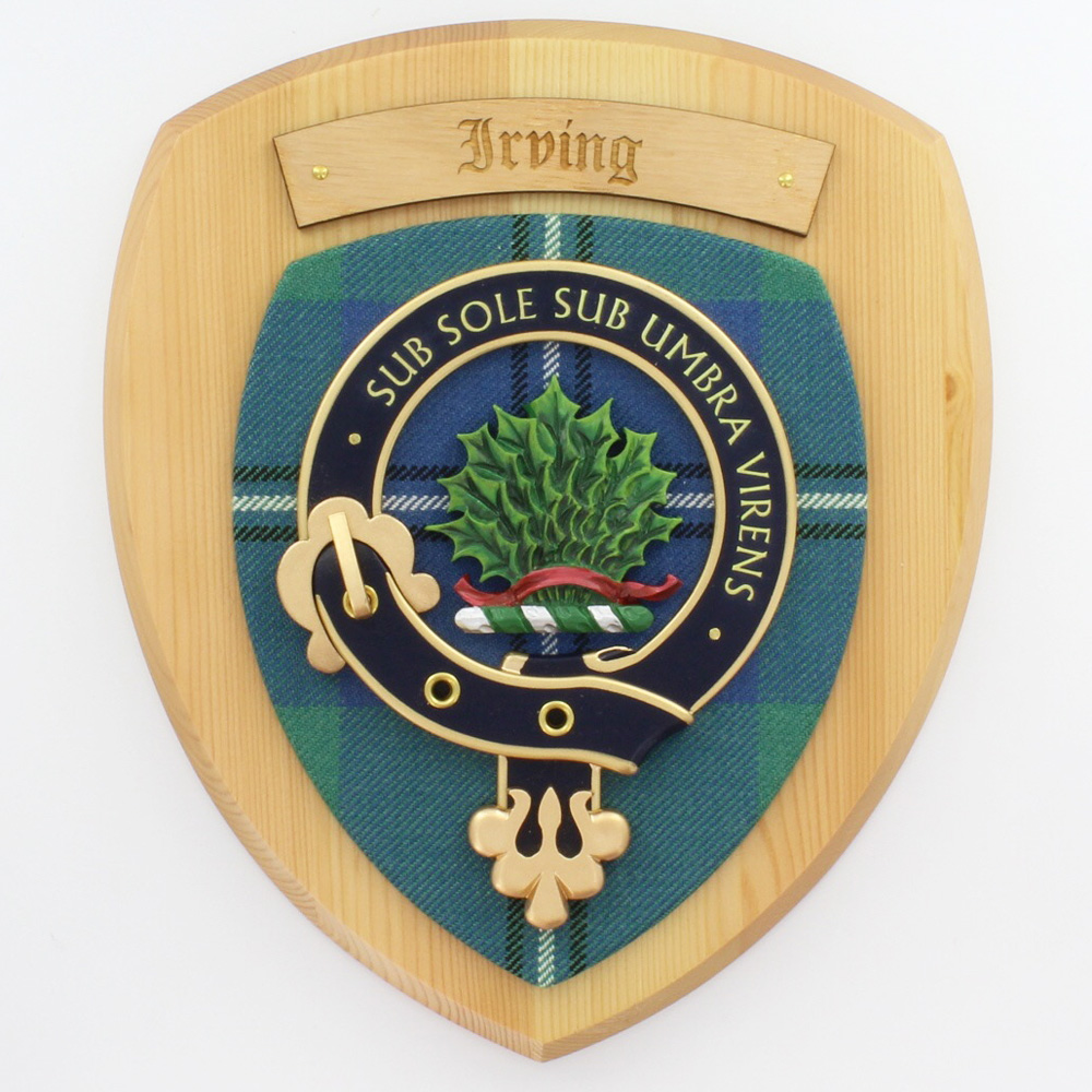 Irving Clan Crest Wall Plaque