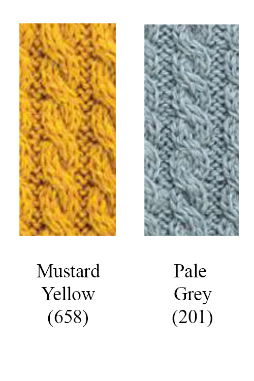 Mustard Yellow, Pale Grey