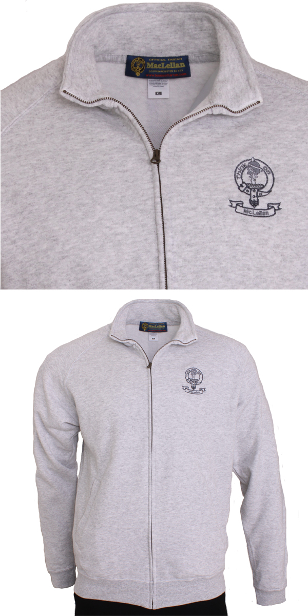 Sweat Jacket, Zip Through, Clan Crested in Your Clan