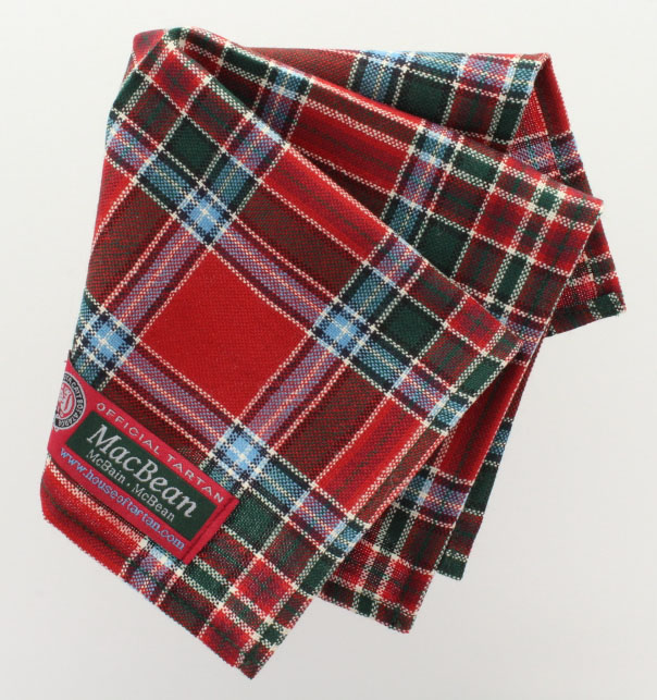 House of Tartan: Handkerchief, Pocket Square, Wool, MacBean, McBain ...