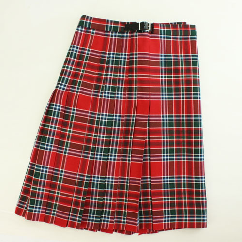Ladies Mini Kilt in Poly Viscose - Right Side View - MacBean, McBain Tartan