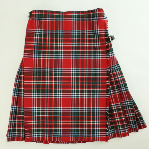 Ladies Mini Kilt in Poly Viscose - Front View - MacBean, McBain Tartan