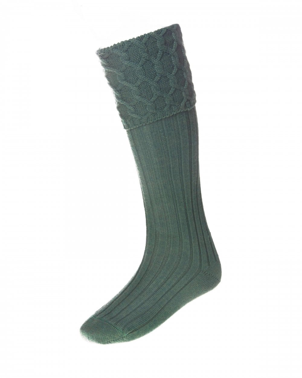 Merino Wool hose in Ancient Green