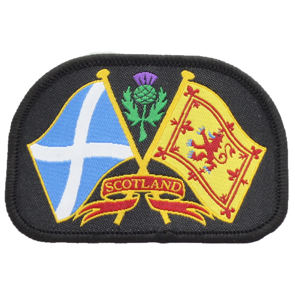 Saltire and Scottish Lion Patch Badge