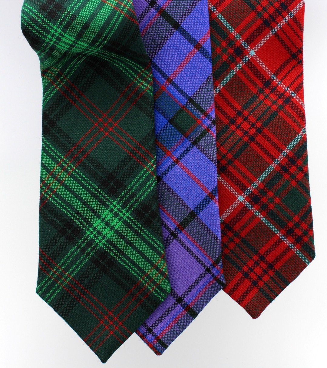Necktie Lightweight Plain Weave Wool Tartan