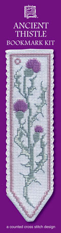 Crafts, Cross Stitch Bookmark Kit, Ancient Thistle