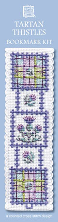 Crafts, Cross Stitch Bookmark Kit, Tartan Thistle