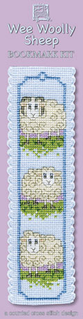 Crafts, Cross Stitch Bookmark Kit, Wee Wooly Sheep